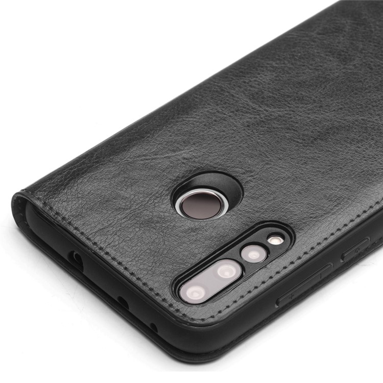QIALINO Classic Style Genuine Leather Mobile Phone Cover for Huawei nova 4 - Black-4