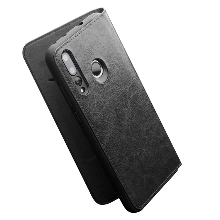 QIALINO Classic Style Genuine Leather Mobile Phone Cover for Huawei nova 4 - Black-5