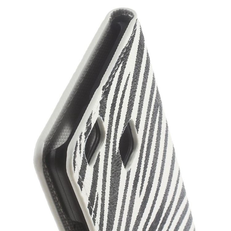 Stand Leather Flip Case Cover for Huawei P9 Lite - Zebra Stripes-5