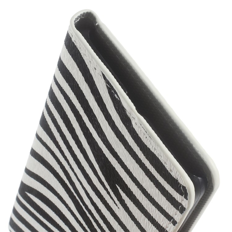 Stand Leather Flip Case Cover for Huawei P9 Lite - Zebra Stripes-6