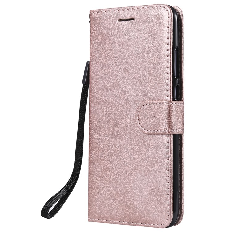 Wallet Stand Leather Case with Strap for Huawei Honor 10 Lite / P Smart (2019) - Rose Gold-2