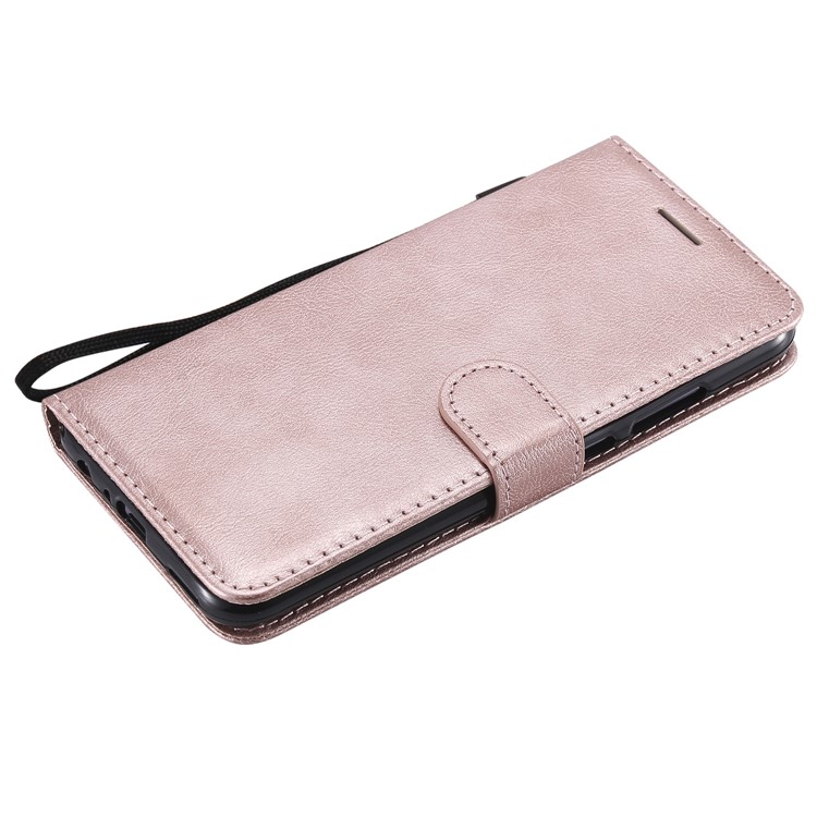 Wallet Stand Leather Case with Strap for Huawei Honor 10 Lite / P Smart (2019) - Rose Gold-7