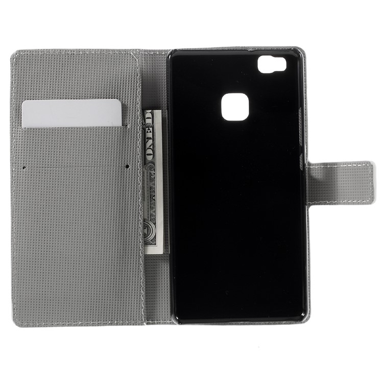 Flip Stand Wallet Leather Cover for Huawei P9 Lite - Lovely Little Owls-6