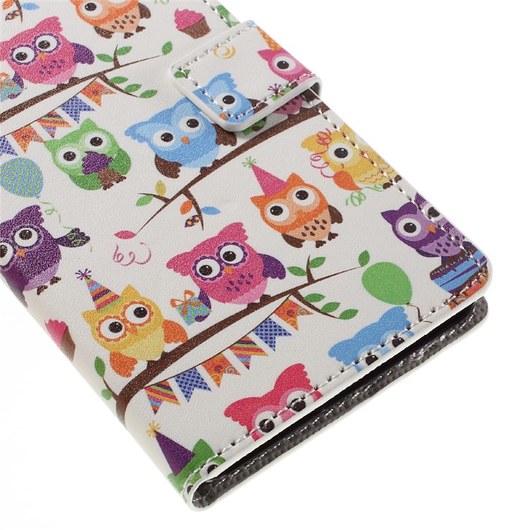 Flip Stand Wallet Leather Cover for Huawei P9 Lite - Lovely Little Owls-7