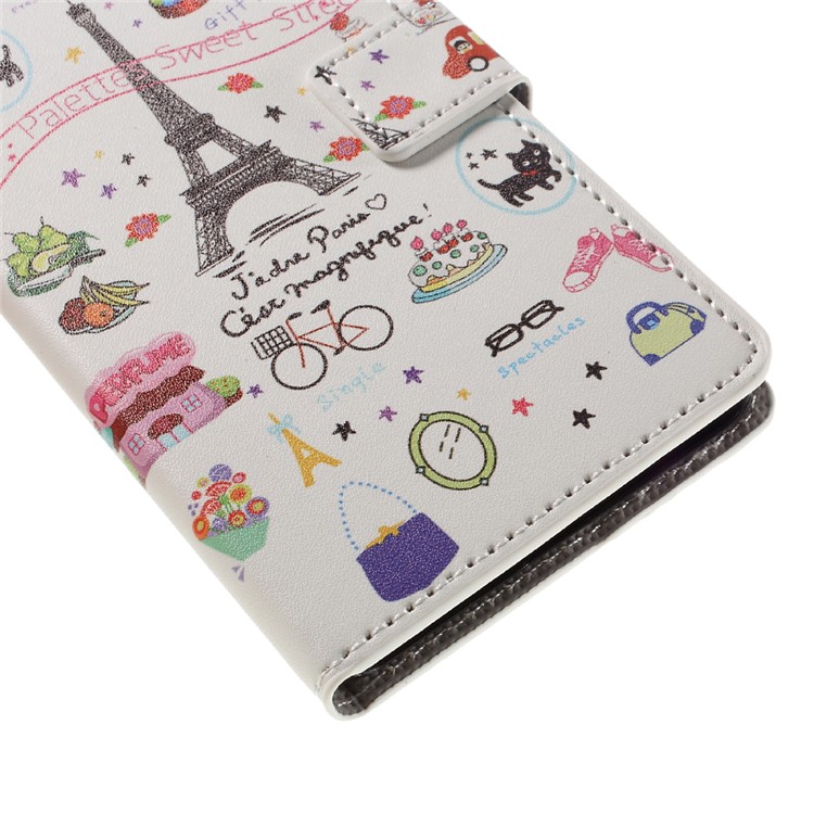 PU Leather Card Holder Case for Huawei P9 Lite - Palettes Sweet Street-7