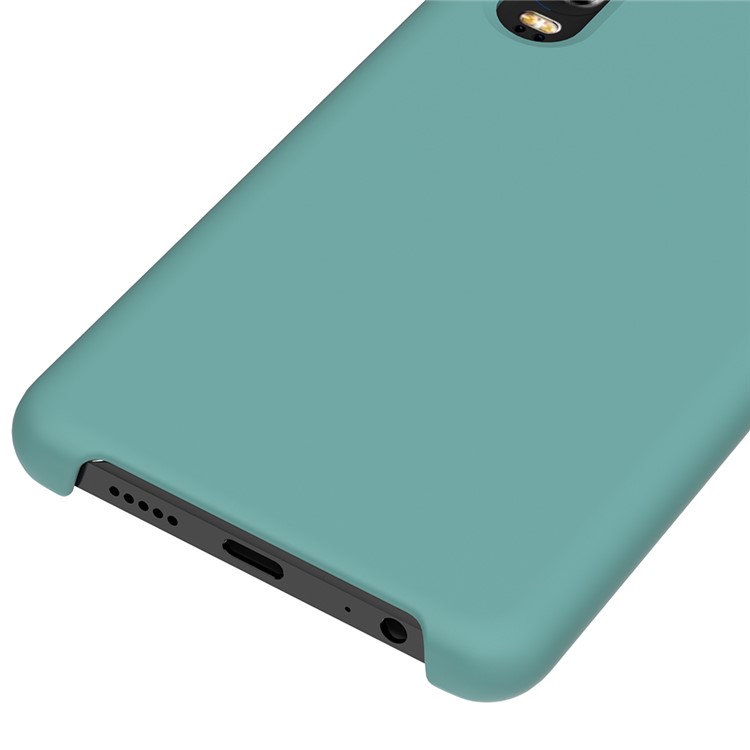 Liquid Silicone Protector Cell Phone Case for Huawei P30 - Cyan-2