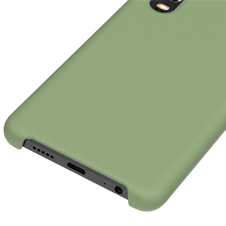 Liquid Silicone Protector Back Case for Huawei P30 - Green-2