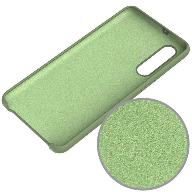 Liquid Silicone Protector Back Case for Huawei P30 - Green-4