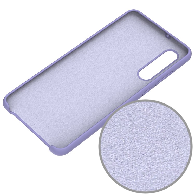 Liquid Silicone Protector Back Cover for Huawei P30 - Purple-4
