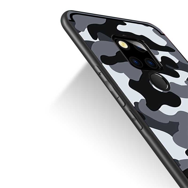 NXE Camouflage Pattern TPU Mobile Phone Case for Huawei Mate 20 Pro - Grey-3