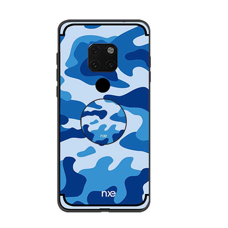 NXE Camouflage Pattern TPU Back Phone Casing for Huawei Mate 20 Pro - Blue-1