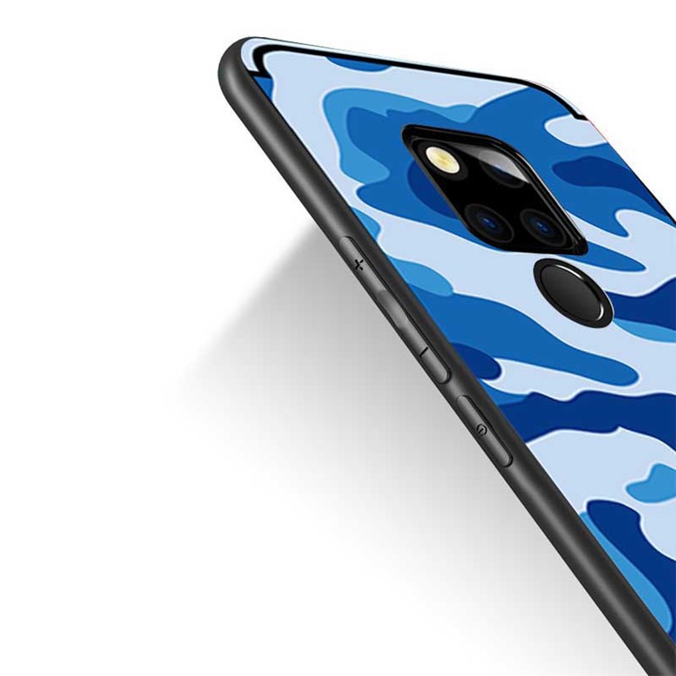 NXE Camouflage Pattern TPU Back Phone Casing for Huawei Mate 20 Pro - Blue-3
