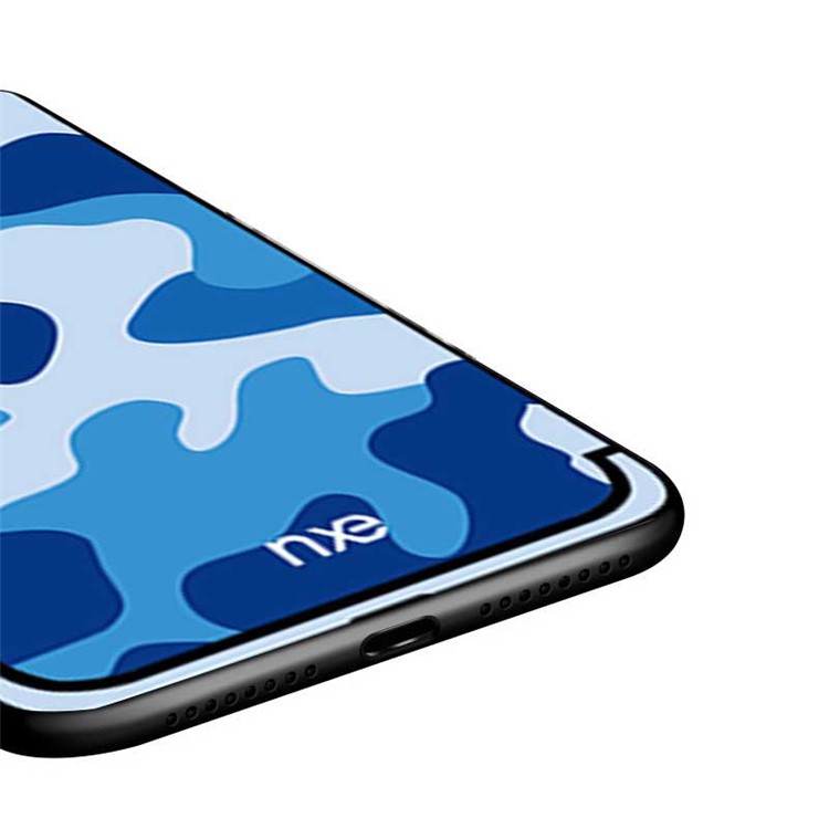 NXE Camouflage Pattern TPU Back Phone Casing for Huawei Mate 20 Pro - Blue-5