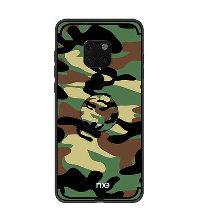 NXE Camouflage Pattern TPU Back Cover for Huawei Mate 20 Pro - Army Green-1