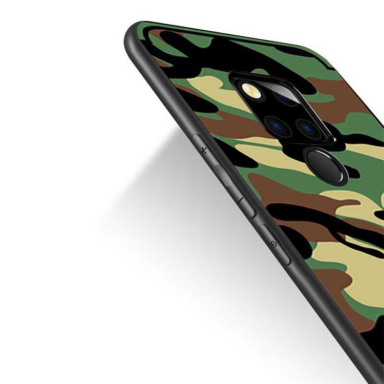 NXE Patrón de Camuflaje TPU TPU Tapa Posterior Para Huawei Mate 20 Pro - Ejercito Verde