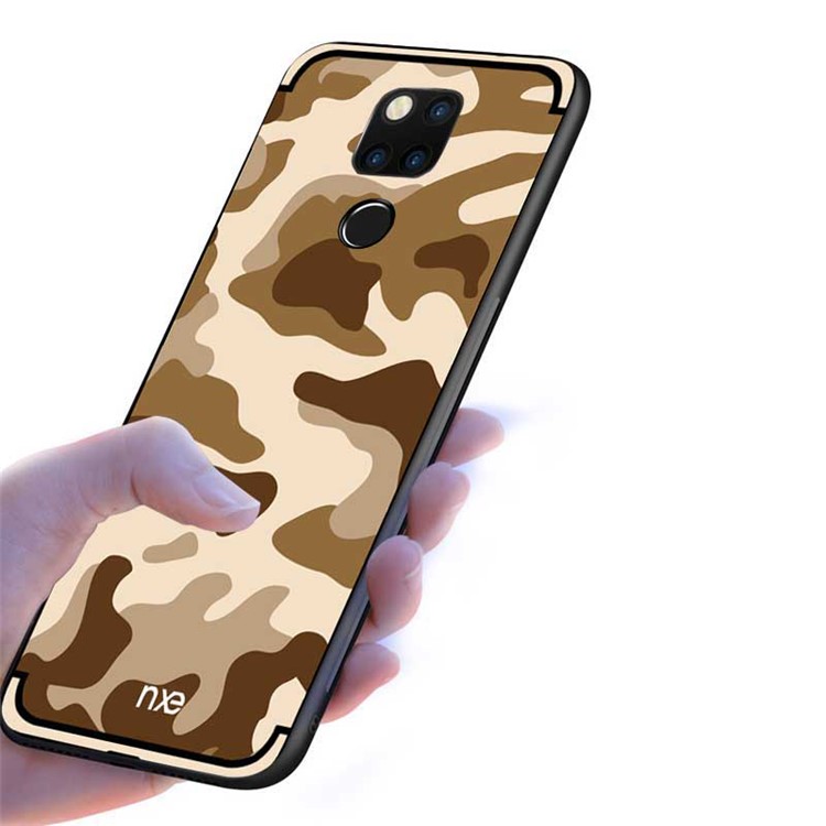 NXE Camouflage Pattern TPU Back Shell for Huawei Mate 20 Pro - Khaki-4