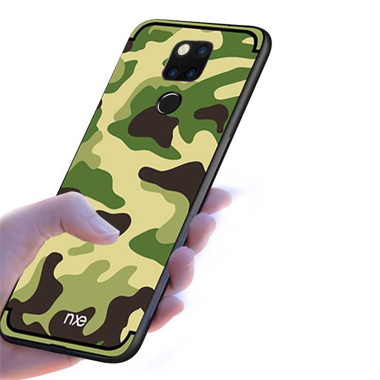 NXE Camouflage Pattern TPU Phone Case Cover for Huawei Mate 20 Pro - Light Green-4
