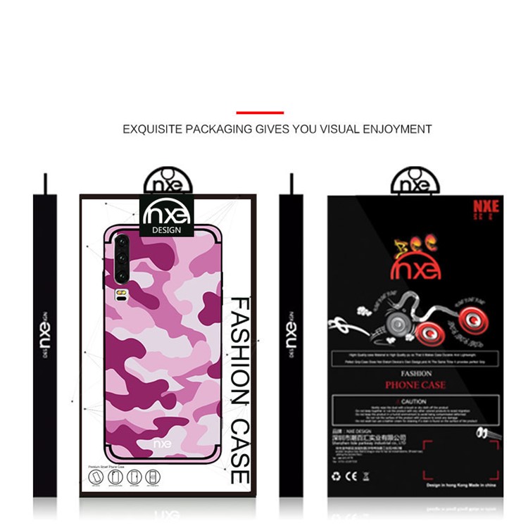 NXE Camouflage Pattern TPU Cover for Huawei P30 - Rose-6