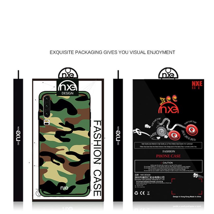 NXE Camouflage Pattern TPU Back Phone Cover for Huawei P30 - Army Green-6