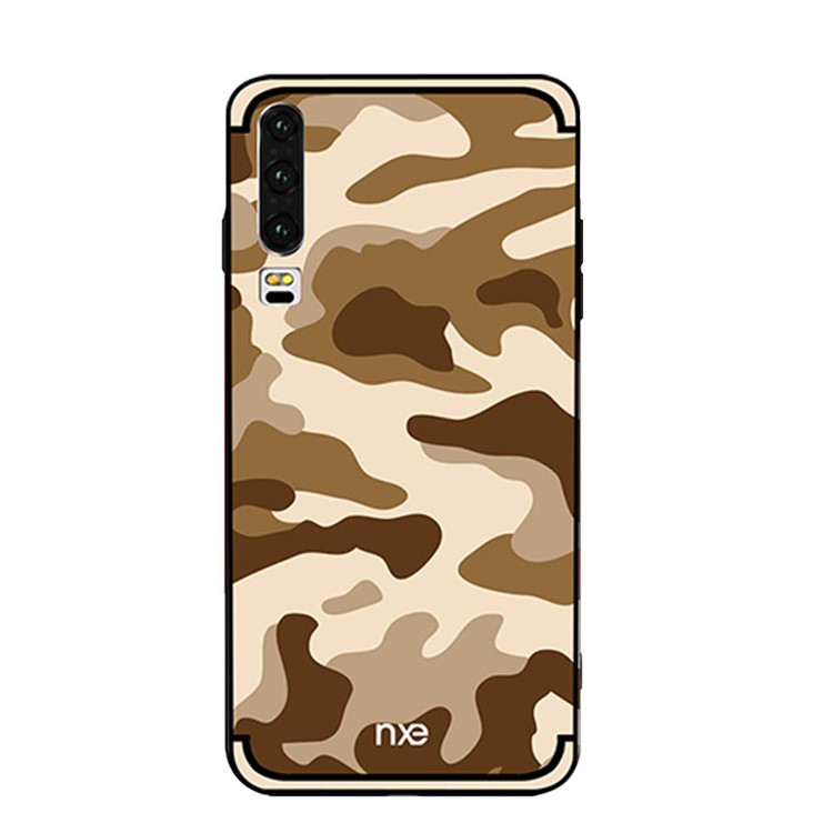 NXE Camouflage Pattern TPU Back Phone Shell for Huawei P30 - Khaki-1