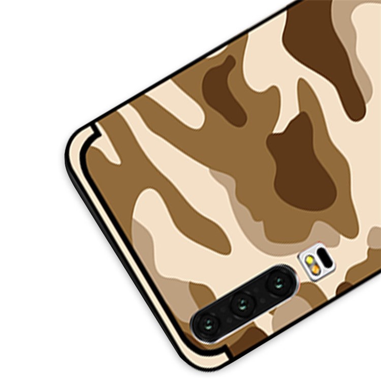 NXE Camouflage Pattern TPU Back Phone Shell for Huawei P30 - Khaki-4