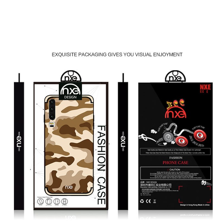 NXE Camouflage Pattern TPU Back Phone Shell for Huawei P30 - Khaki-6