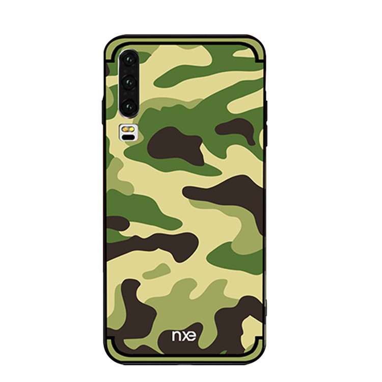 NXE Camouflage Pattern TPU Mobile Phone Case Accessory for Huawei P30 - Light Green-1