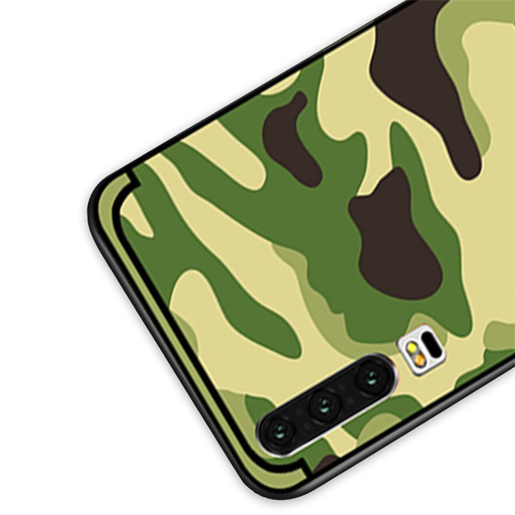 NXE Camouflage Pattern TPU Mobile Phone Case Accessory for Huawei P30 - Light Green-4