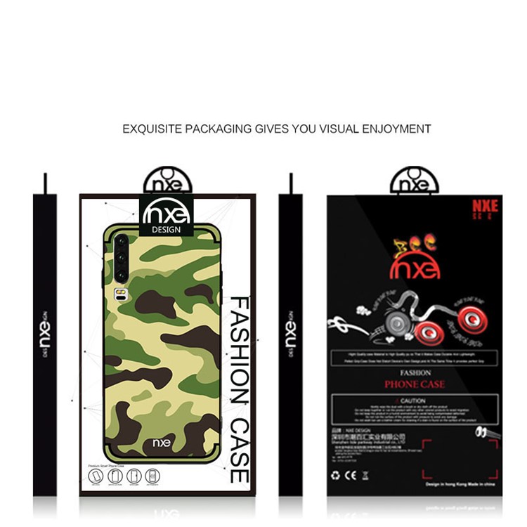 NXE Camouflage Pattern TPU Mobile Phone Case Accessory for Huawei P30 - Light Green-6