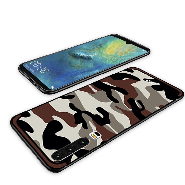 NXE Camouflage Pattern TPU Protection Cover Case for Huawei P30 - Brown-3