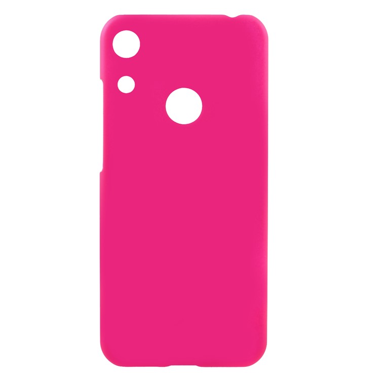 Rubberized Hard Plastic Phone Casing for Huawei Honor 8A - Rose-1