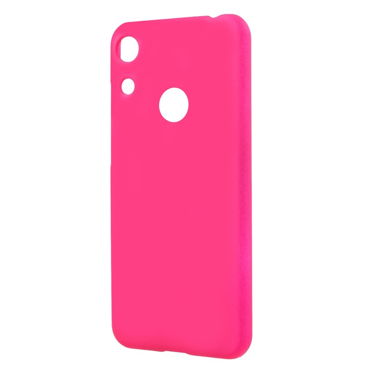 Rubberized Hard Plastic Phone Casing for Huawei Honor 8A - Rose-3
