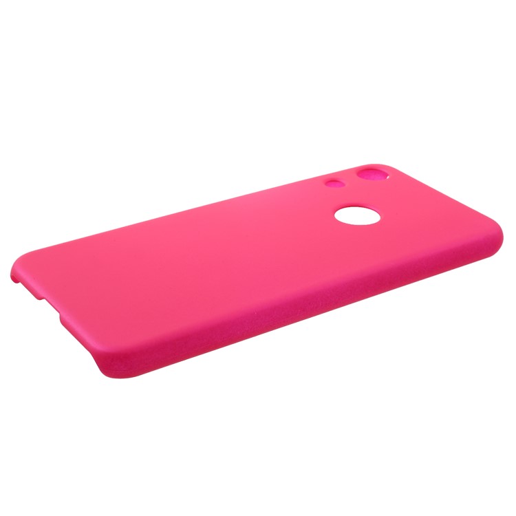 Rubberized Hard Plastic Phone Casing for Huawei Honor 8A - Rose-6