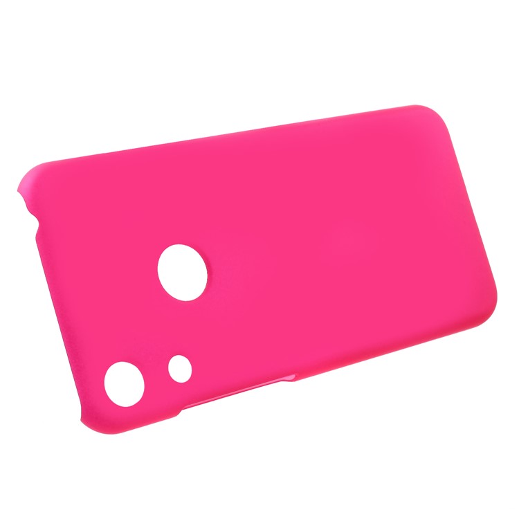 Rubberized Hard Plastic Phone Casing for Huawei Honor 8A - Rose-8
