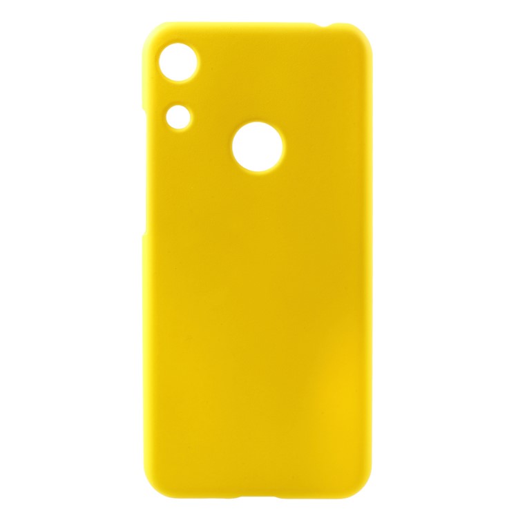 Rubberized Hard Plastic Mobile Casing for Huawei Honor 8A - Yellow-1
