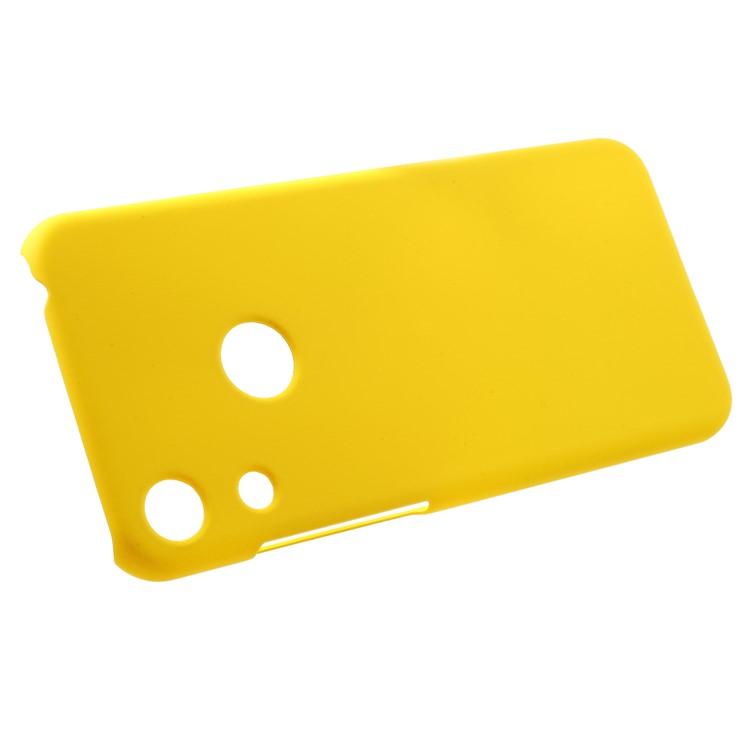 Rubberized Hard Plastic Mobile Casing for Huawei Honor 8A - Yellow-8