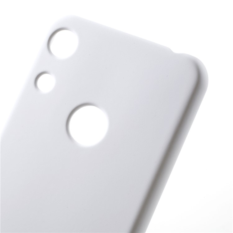 Rubberized Hard Plastic Phone Accessory Case for Huawei Honor 8A - White-4