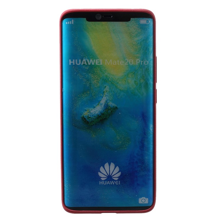 Skin-touch Matte TPU Mobile Phone Case for Huawei Mate 20 Pro - Wine Red-3