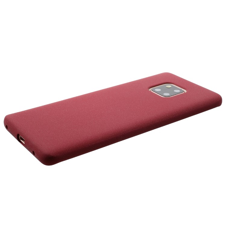 Skin-touch Matte TPU Mobile Phone Case for Huawei Mate 20 Pro - Wine Red-5