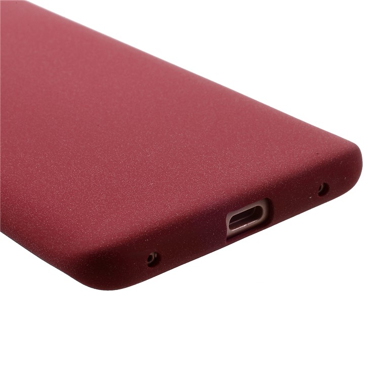 Skin-touch Matte TPU Mobile Phone Case for Huawei Mate 20 Pro - Wine Red-6