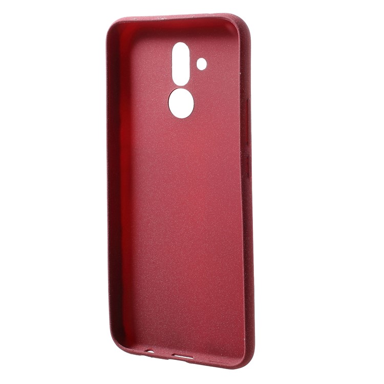Skin-touch Matte TPU Mobile Case for Huawei Mate 20 Lite - Wine Red-2