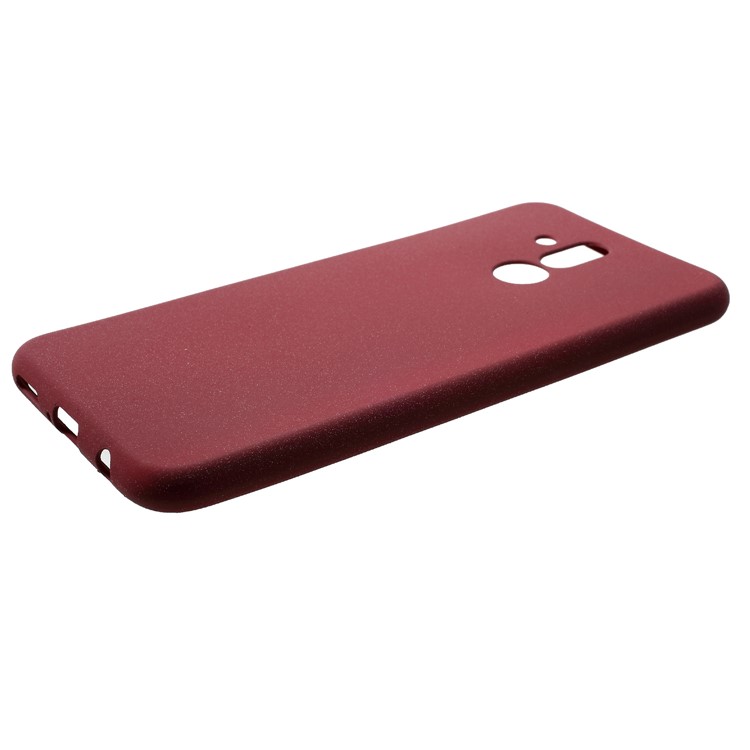 Skin-touch Matte TPU Mobile Case for Huawei Mate 20 Lite - Wine Red-4