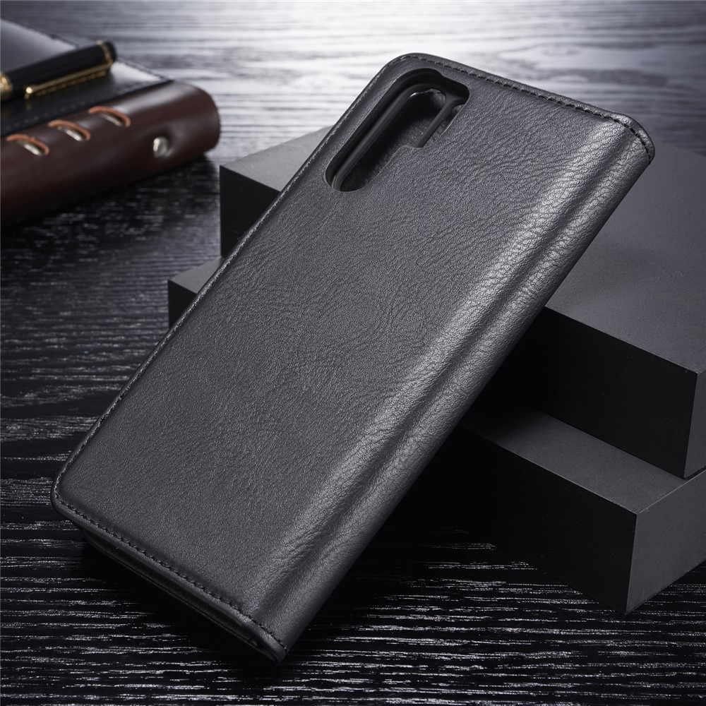 DG.MING Detachable 2-in-1 Split Leather Wallet Shell + PC Back Case for Huawei P30 Pro - Black-2