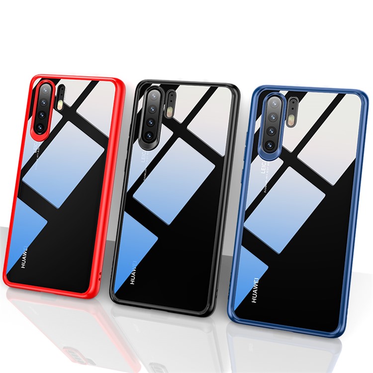 USAMS Mant Series Clear PC + TPU Frame Phone Case for Huawei P30 Pro - Red-7