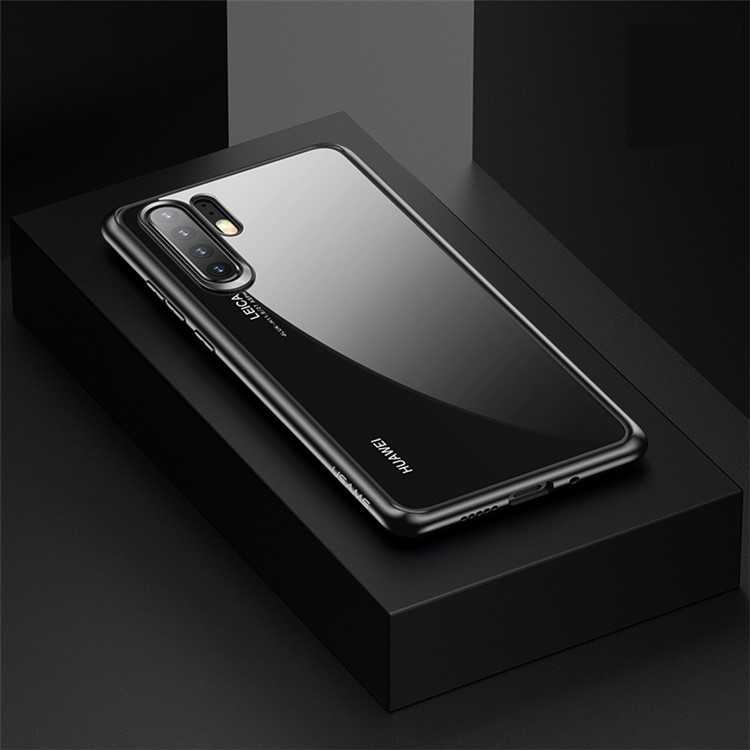 

USAMS Mant Series Clear PC + TPU Frame Phone Cover for Huawei P30 Pro - Black, Huawei P30 Pro