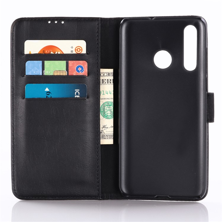 Crazy Horse Vintage Leather Wallet Phone Casing for Huawei nova 4 - Black-3