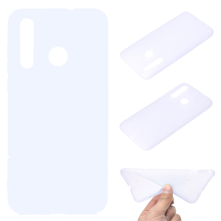 Anti-fingerprint Matte TPU Soft Cover for Huawei nova 4 - White-1