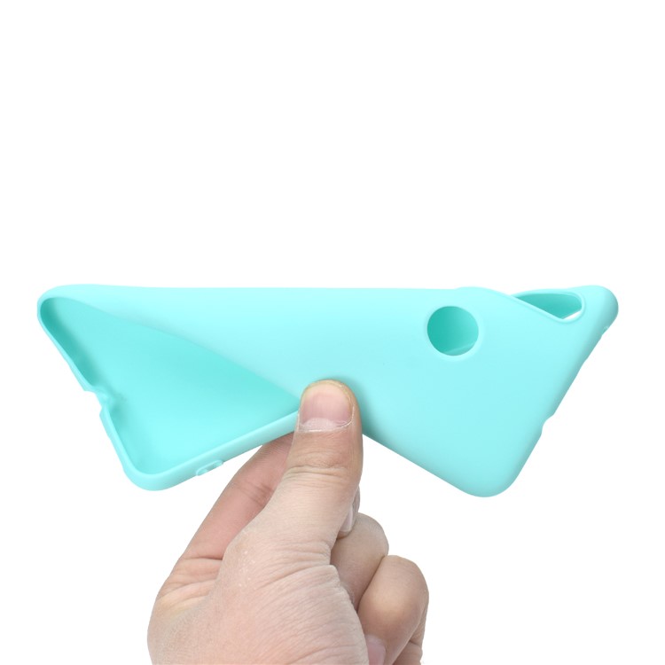 Anti-fingerprint Matte TPU Protective Phone Cover for Huawei nova 4 - Cyan-5