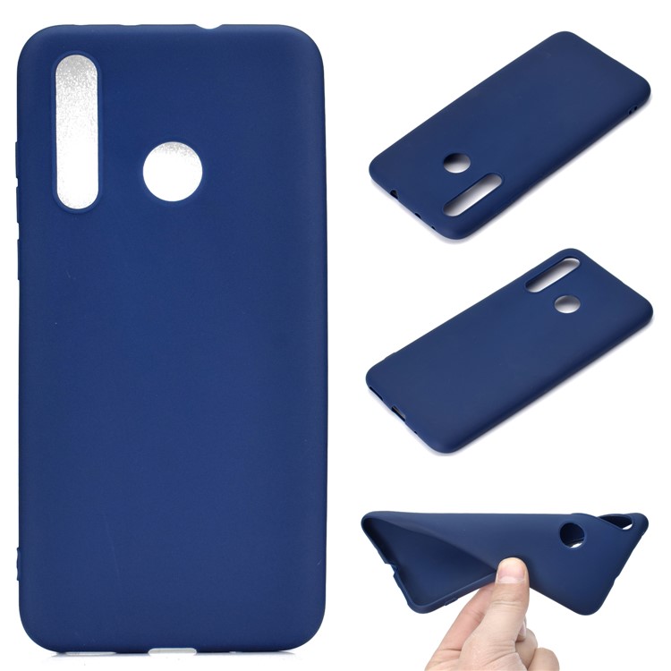 Anti-fingerprint Matte TPU Protector Phone Shell for Huawei nova 4 - Dark Blue-1