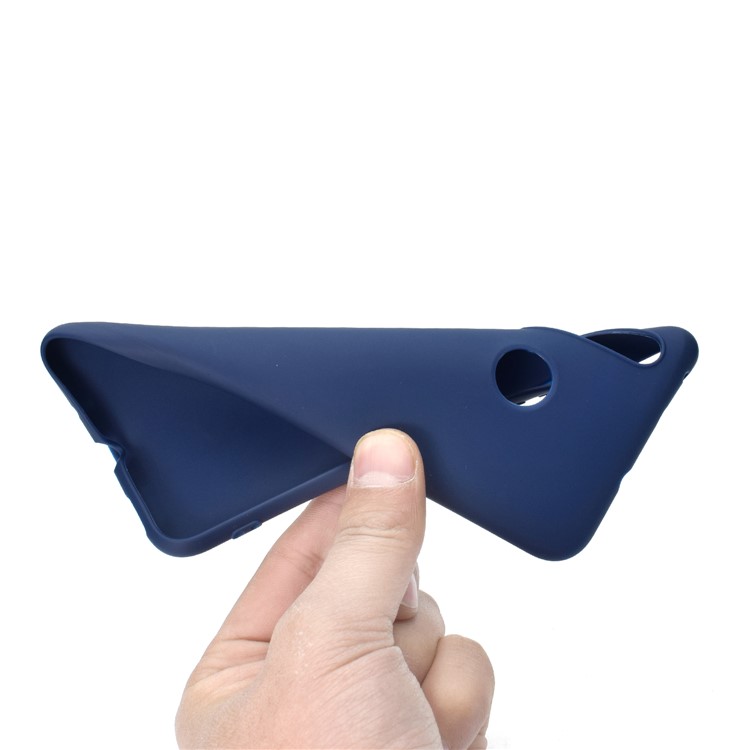 Anti-fingerprint Matte TPU Protector Phone Shell for Huawei nova 4 - Dark Blue-5